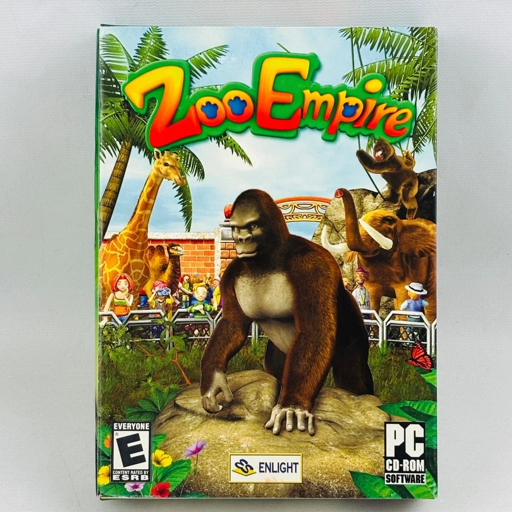 Zoo Empire PC CD-ROM Software 2004 Enlight Simulation Game Windows XP‎ 98